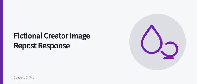 Card on handling a reposted private image with safety and evidence steps. Supporting a fictional adult creator after a private image is reposted without consent case
