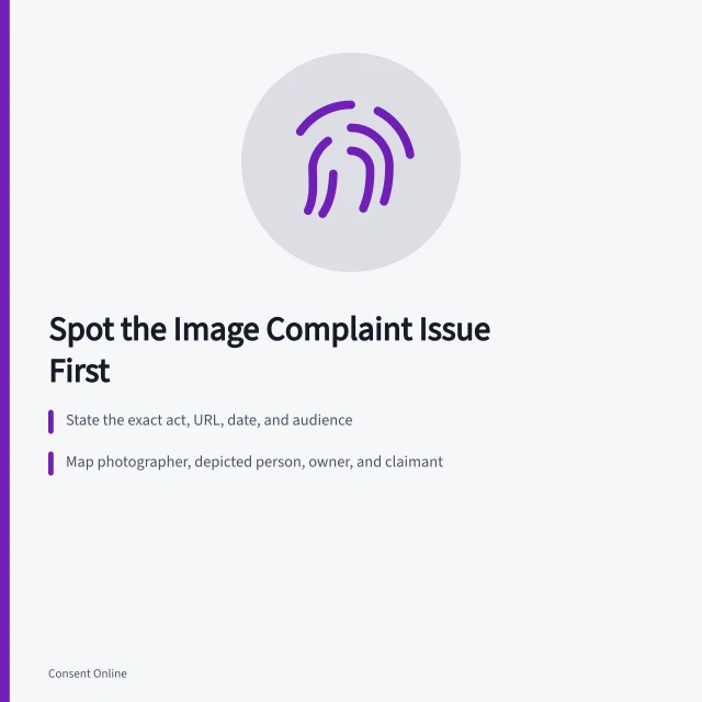 Checklist for identifying image complaint issues before sending notice. How to Identify Image Complaint Issue Types