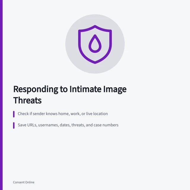 Card listing safety, evidence, and account security steps for image threats. How to respond when an intimate image is shared or threatened without consent